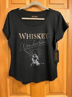 Shyanne Black Graphic 'Whiskey Wonderland' Short Sleeve Tee